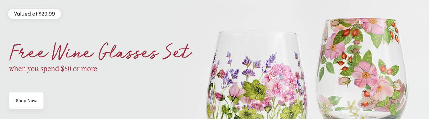 Free Wine Glasses When You Spend $60