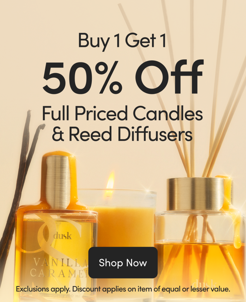 Buy 1 Get 1 50% Off Candles & Reeds