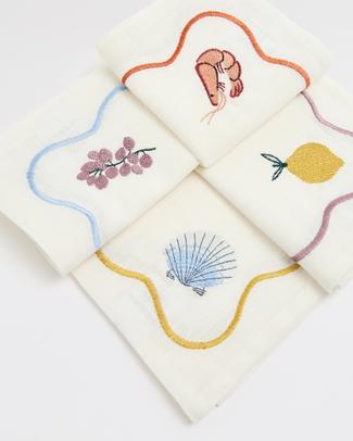 Embroidered Napkins 4pk