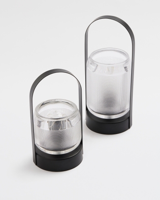 Nuri LED Lantern Black Lrg