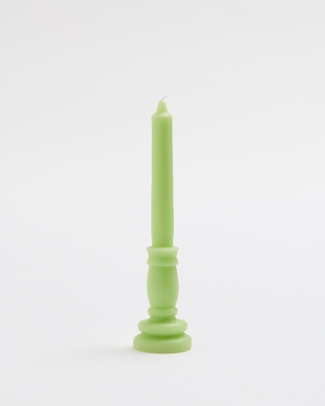 Green Soy Free Standing Pillar Candle 5hr