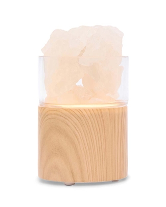 Clear Quartz Fragrance Oil Diffuser front view with no lighting