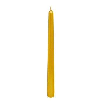 Gold Metallic Unscented Taper Candle