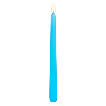 Light Blue Unscented Taper Candle