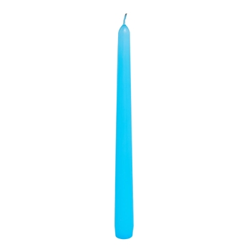 Light Blue Unscented Taper Candle