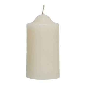 Ivory Unscented Pillar Dome Candle