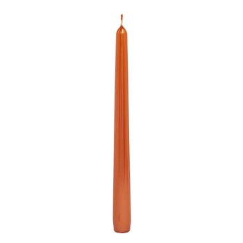 Rose Gold Metallic Unscented Taper Candle