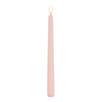 Light Pink  Unscented Taper Candle