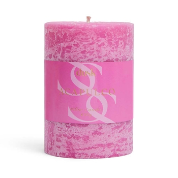 Guava & Strawberry Acapulco Scented Pillar Candle