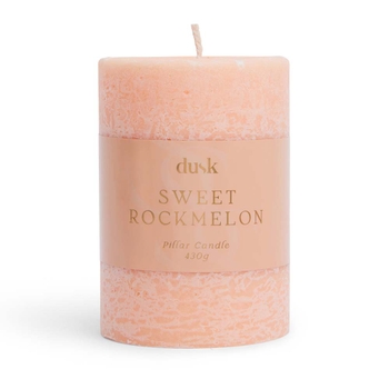 Sweet Rockmelon Fragrant Pillar Candle