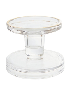 Mora Gold Rim Pillar And Taper Candle Holder
