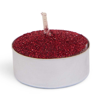 Berry Bright Glitter Tealight Candles (10 Pack)