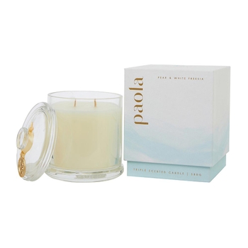 Pear & White Freesia 2 Wick Candle