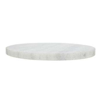 Maddy White Marble Stone Plate
