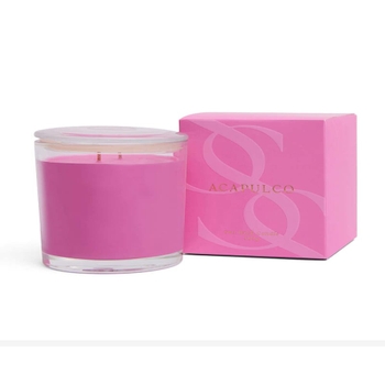 Guava & Strawberry Acapulco 2 Wick Scented Candle