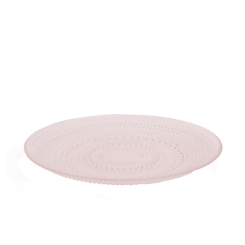 Pink Bubble Glass Plate