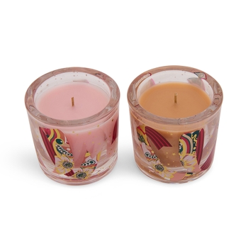 Pink Butter Icing & Vanilla Caramel Mini Candle Duo