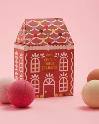 Bath Bomb House 4Pk Cookie House