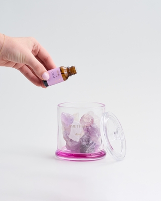 Amethyst Crystal Diffuser and Oil Bundle Calm 