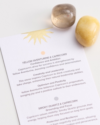 Capricorn Crystal Stones Gift Box