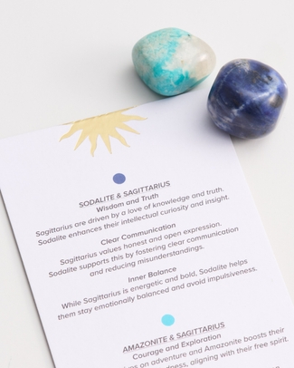 Sagittarius Crystal Stones Gift Box