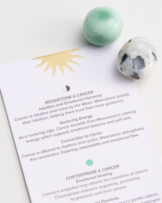 Cancer Crystal Stones Gift Box