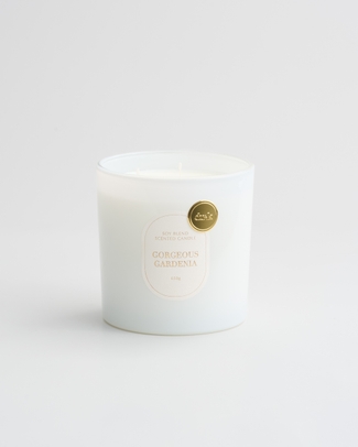 Gorgeous Gardenia Glass Candle 650g