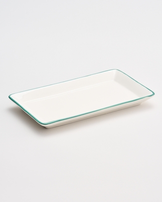 Ceramic Rectactangle Plate 21x12.5cm