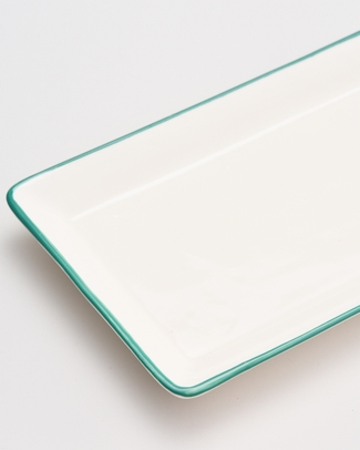 Ceramic Rectactangle Plate 21x12.5cm