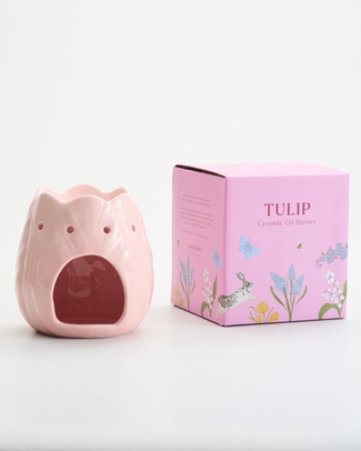 Tulip Pink Ceramic Oil Burner
