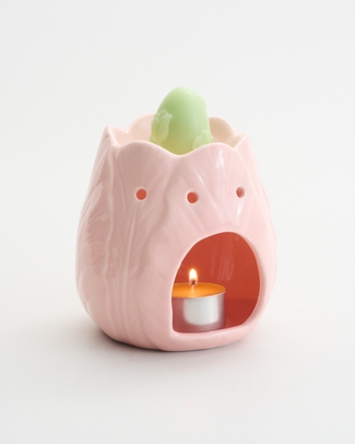 Tulip Pink Ceramic Oil Burner