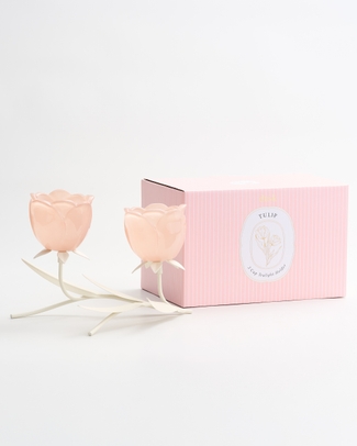 60014 TEALIGHT HOLDER 2 CUP low - PINK