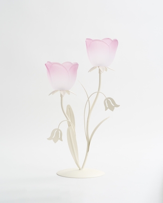 Tulip Glory Tealight Holder 2 Cup Lilac ONLINE EXCLUSIVE
