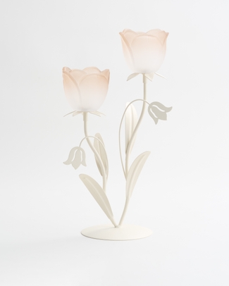 Tulip 60014 Tealight Holder 2 Cup Taupe