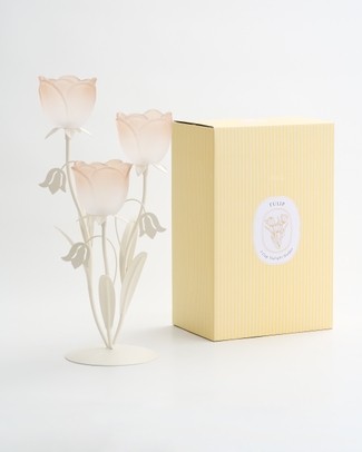 Tulip 60014 Tealight Holder 3 Cup Taupe