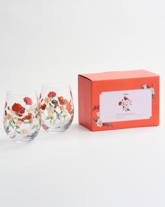 Wildflower Fields Wine Glasses 2PK