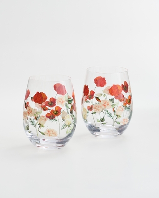 Wildflower Fields Wine Glasses 2PK