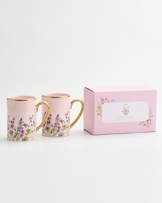 Serene Flowers Ceramic Mug 2PK ONLINE EXCLUSIVE