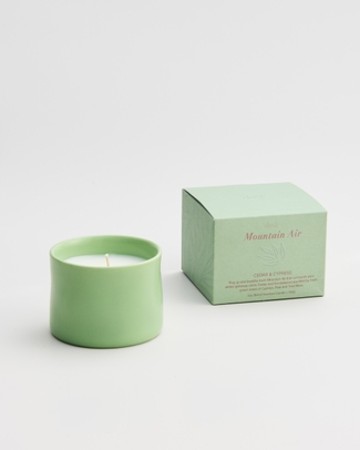 Soy Blend Scented Ceramic Candle 140g Mountain Air