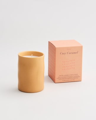 Soy Blend Scented Ceramic Candle 220g Cosy Caramel