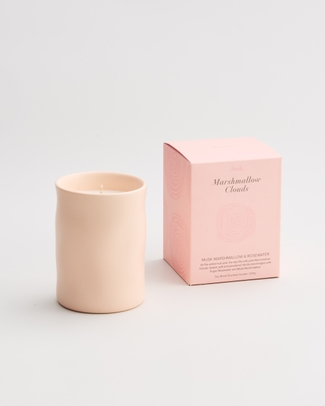 Soy Blend Scented Ceramic Candle 220g Marshmallow Clouds