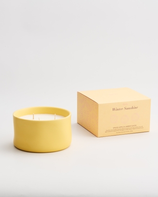 Soy Blend Scented Ceramic Candle 450g Winter Sunshine