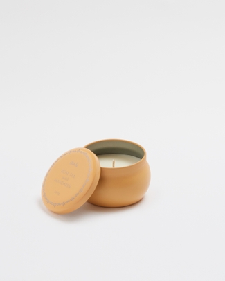 Rose Tea & Mandarin Candle In a Tin 100g - Tea Room