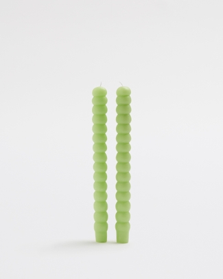Green Soy Taper Candle 3hr