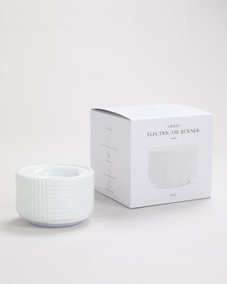 Grille Electric Oil Burner - White