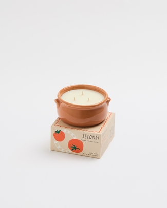 Secondi Tomato and Green Leaves 315g Candle Dinner Club