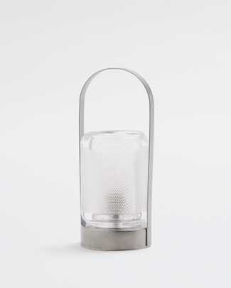 Nuri LED Lantern Gunmetal Lrg