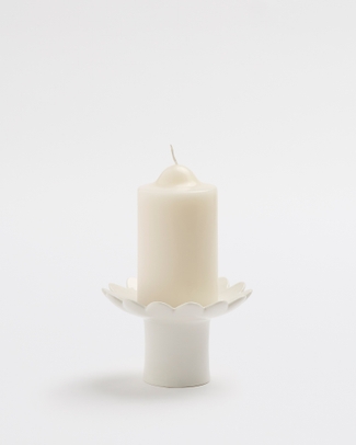 White Pillar Holder Dinner Club