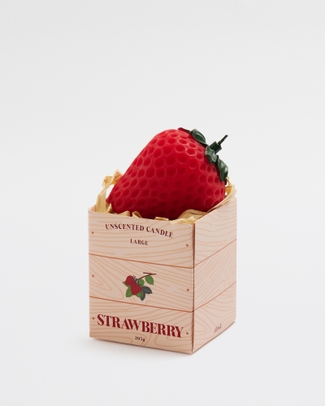 Strawberry Large Unscented Candle