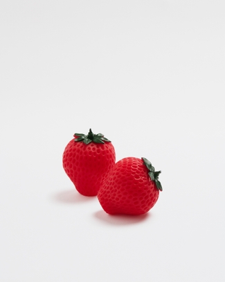 Strawberry 2pk Small Unscented Candle